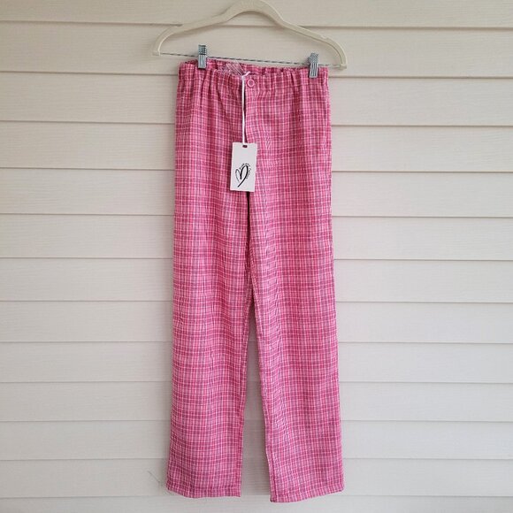 NWT Red Berry Fashion vintage style pink stripe pants - Picture 1 of 7
